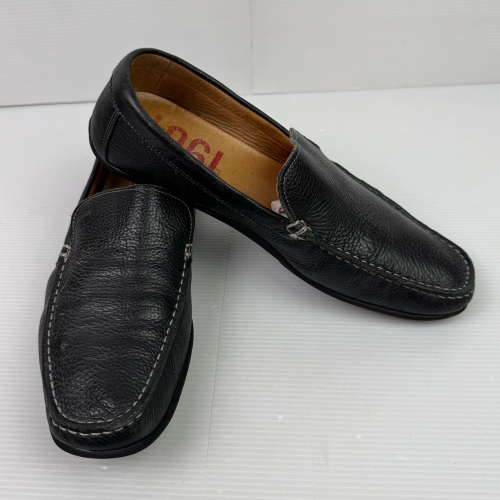 Nordstrom 1901 Black Leather Penny Loafer Slip On Casual Shoes Men’s 10M M59113